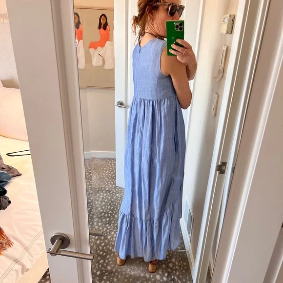 Co high low blue sleeveless dress sz S - Picture 7 of 10